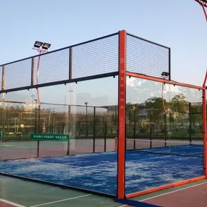 JSMC 2024 neues Design einfach zu installieren einzelner Panorama-Padel-Tennisplatz aus China Super-Lieferant mit guter Qualität