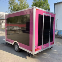 Remolque de Comida DOT de 10 pies, Mini Camión con Ventanas de Vidrio, Proveedores Verificados para Camión de Comida BBQ, Carrito de Hot Dogs