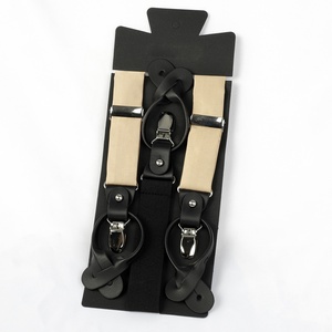 Haute Qualité Réglable 3 Clips Polyester Jacquard Tissu Y Style Boucle En Acier Bretelles Personnalisées pour Hommes et Femmes - Product Image 1