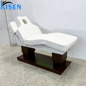 KISEN Luxury Beauty Salon Furniture 4 Motors Foot Control Facial Spa Cosmetic Bed Modern <b>Electric</b> Spa Treatment Massage <b>Table</b> - Product Image 1