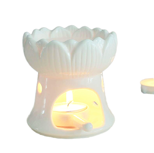 Procelin Ceramic Candle <b>Melt</b> Warmer Aromatherapy Essential Oil Burner Soy <b>Wax</b> Burner Incense Burner - Product Image 1