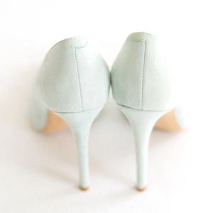 Taglie forti <span class=keywords><strong>eleganti</strong></span> classici in finta pelle scamosciata blu <span class=keywords><strong>tacchi</strong></span> alti da sposa tacco a punta da donna pump scarpe da festa - Product Image 6