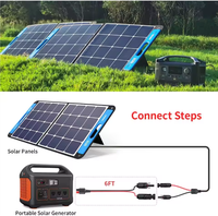 Câble solaire ELFCULB 10AWG pour panneau solaire vers connecteur de batterie, 2, 6, 10, 20, 35, 50 pieds, câble d'extension solaire pour station d'alimentation portable