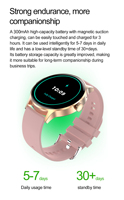HK30 Amoled Smartwatch mit rundem Touchscreen, hochauflösend, Bluetooth-Anruffunktion, für Damen, Smartwatch