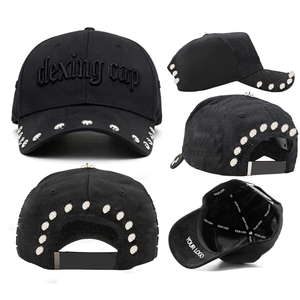 <span class=keywords><strong>2025</strong></span> Chất Lượng Cao Có Cấu Trúc 5 Bảng Điều Chỉnh Da Lộn Mềm Cong Brim Stain Lót Tùy Chỉnh Thêu Logo Bông Ngoài Trời Mũ Bóng Chày - Product Image 1