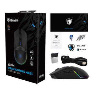 Ratón Inalámbrico para Juegos SADES Akimbo, Innovador, Premium, con Cambio de DPI, Iluminación Personalizable y Agarre Ergonómico - Product Image 4