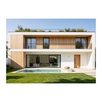 Villas européennes modernes préfabriquées en structure LGS entièrement finies, maisons préfabriquées à ossature légère en acier, installation facile
