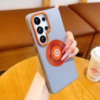 Casing Ponsel Anti Jatuh Magnetik Kuat Model Terbaru untuk Samsung S26 S25 Ultra S24 Plus dengan Disipasi Panas Grafena dan Lapisan Kulit PU