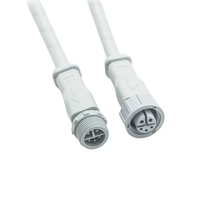 Connecteur M13 étanche, 2-8 broches, connecteur circulaire mâle/femelle, câble électrique, connecteur IP67