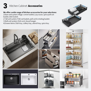 Set di Mobili da Cucina Smart per Appartamenti Moderni, Personalizzazione Completa per Tutta la Casa con <span class=keywords><strong>Isola</strong></span>, Design 3D Gratuito - Product Image 5