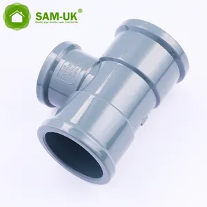 The supplier produces selling 5 inch 12mm plastic pvc plumbing pipes and fittings pipe 3 ways tee china