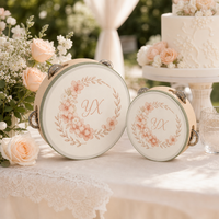 Tambourin à main en bois de 6 pouces, instrument de percussion portable pour mariage, Noël et décoration de fête, vente en gros