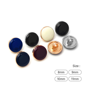 Usine de boutons KUNSHUO, boutons en métal pour uniformes, couture, alliage de zinc Zamac, logo personnalisé, 8 mm, 9 mm, 10 mm, 11 mm, mini bouton à tige pour vêtements - Product Image 3