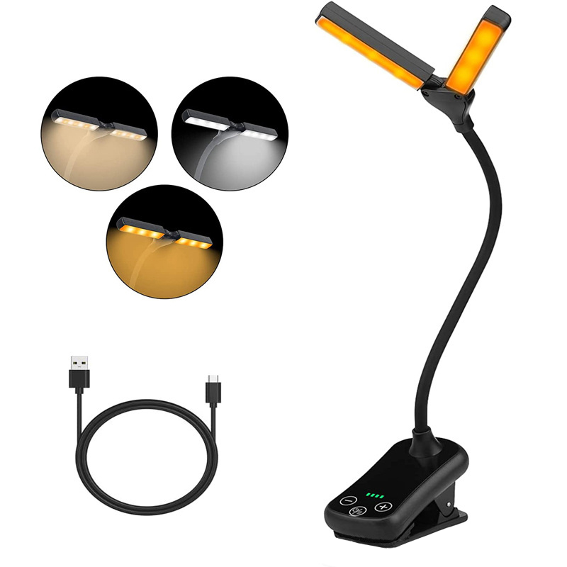 LED Rechargeable 3 Colors Reading Light for Book in Bed | Haining Yike Electrical Appliance Co., Ltd