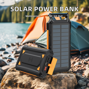 Nhà Máy Giá Điện Tử Tiện Ích 6000-10000MAh Không Thấm Nước Năng Lượng Mặt Trời Ngân Hàng Điện 12W/20W Nhanh Phí Được Xây Dựng Trong LED Công Nghệ Cao Đèn Pin - Product Image 3