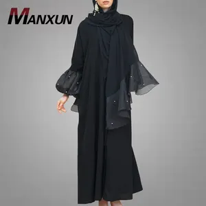 Muslim女孩性感服装奢华Abaya杜拜优雅非洲花式连衣裙工厂出售高品质长袖衣服