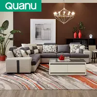 102117 Canapé en tissu moderne en forme de U, ensemble de meubles pour salon, designs de canapés