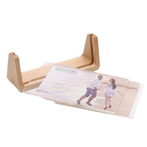 Creative 2022 Wooden Calendar Holder, Office Desktop <b>Black</b> Walnut Beech Wood U-Shaped <b>Photo</b> <b>Frame</b> - Product Image 4