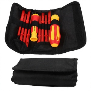 Precision Chromium Vanadium Steel <b>Screwdriver</b> <b>Set</b> with Soft Case for Electronic Device Repair 10pcs Red and Yellow Handle Tools - Product Image 4