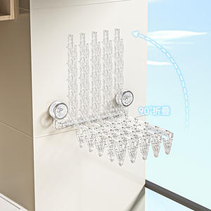 Séchoir mural pliable Lg, design aérodynamique, pour sous-vêtements, chaussettes, usage domestique, organisateur de vêtements pour balcon - Product Image 2