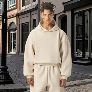 <span class=keywords><strong>Sudadera</strong></span> con Capucha para Hombre, Corte Cuadrado Holgado, 350G, con Estampado de Corazón, Estilo Americano Moderno - Product Image 6