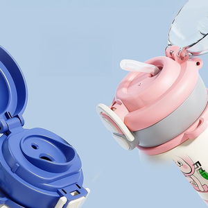 Vaso Infantil Aislado de Acero Inoxidable 316 con Medidor de Temperatura, Correa Portátil para la Escuela, Doble Pared, para Niños y Niñas de Jardín de Infancia - Product Image 5