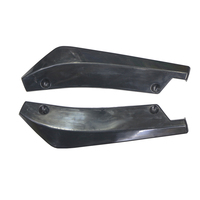 Lèvre arrière noir carbone brillant voiture pare-chocs spoiler Angle séparateur diffuseur Winglet Anti-crash modifié corps jupe latérale
