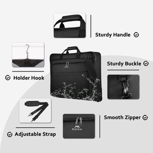Free Sample Large Carry on <b>Garment</b> <b>Bags</b> with Strap for Business, Waterproof Hanging Suit Luggage <b>Bag</b> for Men Women - Product Image 3