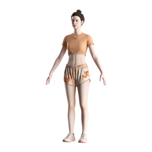 Ropa Deportiva de Lujo, Pantalones Cortos Deportivos de Poliéster para Mujer, de Secado Rápido, para Entrenamiento, Gimnasio - Product Image 5