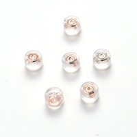 Vente en gros dos de boucles d'oreilles en silicone sécurisé verrouillable en or Offre Spéciale 18 carats, dos de boucles d'oreilles hypoallergéniques sans irritation pour adultes et enfants