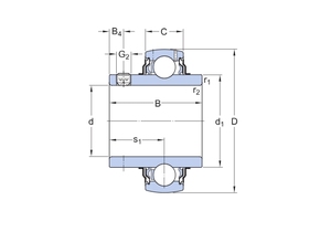 Rodamiento de inserción <span class=keywords><strong>YAR</strong></span> 205-2F tamaño del rodamiento 25x52x34,1mm - Product Image 2