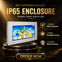 Affichage numérique mural extérieur 32 pouces, 1500 nits, IP65, TFT LCD 1080P, gestion des contenus à distance, affichage pour la vente au détail