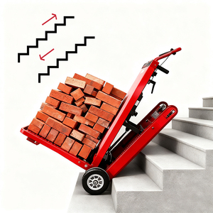 Trapklimmachine 400Kg Elektrische Batterij Laadwagen Trolley Opvouwbare Crawler Trolley - Product Image 2