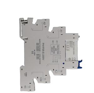 60VDC Din Rail Relais Modulsc halter HF41F 12V 24V 6A Thermo relais Miniatur größe Epoxy 60VDC Spulens pannung PCB SSR RELAIS - Product Image 1