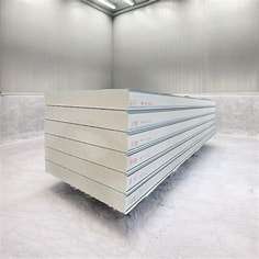 Paneles de acero de hotel para cuarto frío de techo de pared exterior, aspecto de cré<span class=keywords><strong>pis</strong></span> EPS, material de núcleo XPS, paneles de pared de sándwich de hormigón - Product Image 4