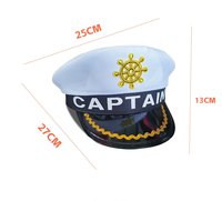 Casquette plate de capitaine de yacht brodée pour adulte, accessoire nautique pour fête costumée, cosplay, vente en gros