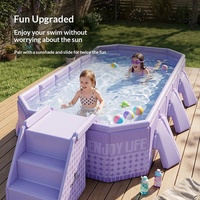 Piscine pliable de qualité supérieure, épaisse et spacieuse, piscine familiale, piscine portable pour enfants