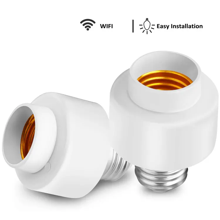 Champions OEM ODM Tuya Smart WiFi Lamp Base E26/E27 Bulb Holder work with Remote Amazon Alexa Google Home