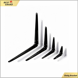 Soporte de Esquina para Estante, Herraje para Muebles con Estructura <span class=keywords><strong>Triangular</strong></span>, Soporte de Pared - Product Image 2