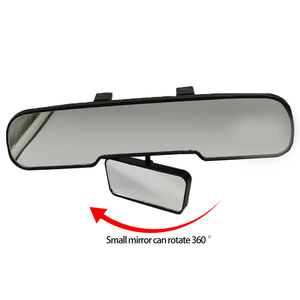 Miroir <span class=keywords><strong>de</strong></span> <span class=keywords><strong>voiture</strong></span> rotatif 2-en-1 double rétroviseur pour observation des enfants, universel, grand angle, sécurité, endoscope - Product Image 2
