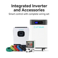 Sistem Penyimpanan Energi Rumah Hibrida KF Solar Split Stackable 15KW dengan Baterai LiFePO4 dan Inverter untuk Panel Surya