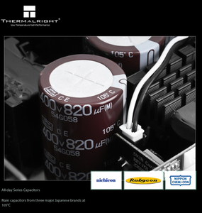 พาวเวอร์ซัพพลาย Thermal Right AT-1650 สีดำ PCIE5.1 ATX 3.1 กำลังไฟ 1650W 80+ Gold PFC พัดลม 135 มม. สำหรับคอมพิวเตอร์ตั้งโต๊ะเล่นเกม - Product Image 5