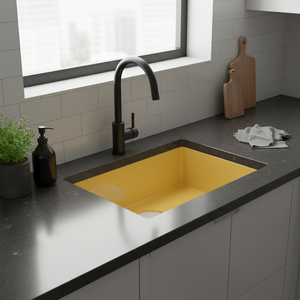 [BAEKJO] Évier silencieux ENAMEL 540 BLACK-LINE avec coussinets absorbant le bruit pour une utilisation confortable - Product Image 3