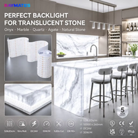 Panneau lumineux LED ultra-fin et flexible DC24V avec diffuseur de surface rétroéclairé pour rétroéclairage de comptoir en pierre d'onyx artificielle