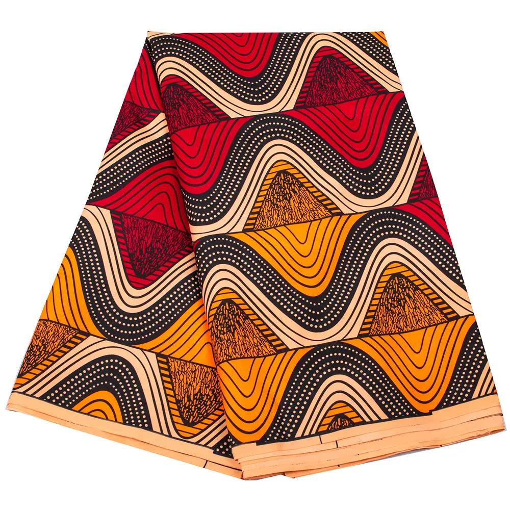 Groothandel 100% Polyester Afrikaanse Nationale Kostuum Wax Dierprint Stof 100% Katoen Echte Wax Print Stof