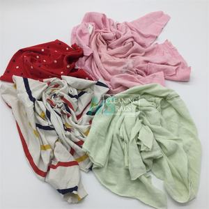 Chiffons d'essuyage industriels en gros, coupés, en tricot coloré, chiffons de nettoyage, chiffons en coton de couleur claire - Product Image 2