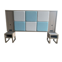 Tête de lit personnalisée pour lit Queen ou King, en MDF, rembourrée en bois, mobilier d'hôtel Hampton Inn