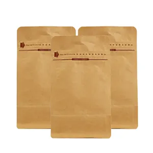 Bolsa Para Empacar Cafe 재활용 Compostable 커피 가방 밸브, 크래프트 종이 커피 가방 종이, 커피 콩 가방 포장 커피