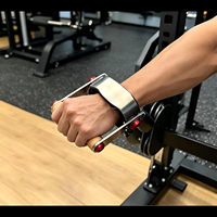 Poignée réglable pour levée latérale avec câble, poignée en bois, accessoire pour machine à câble de gym, pour l'entraînement des deltoides latéraux et des épaules