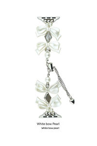 สายนาฬิกา iwatch โบว์ซาตินบรรยากาศพิเศษสําหรับ <span class=keywords><strong>AppleWatch</strong></span> AppleWatch8/7/654SE ผู้หญิง - Product Image 5